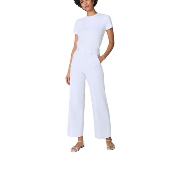 Spanx Super smooth Stretch Twill Cropped Wide Leg Pant - XS - Picture 1 of 13